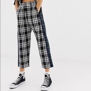 Women’s Cropped Double Plaid Pant